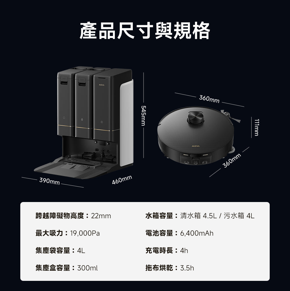 MOVA Z50 Ultra 履帶式熱活水循環掃拖機