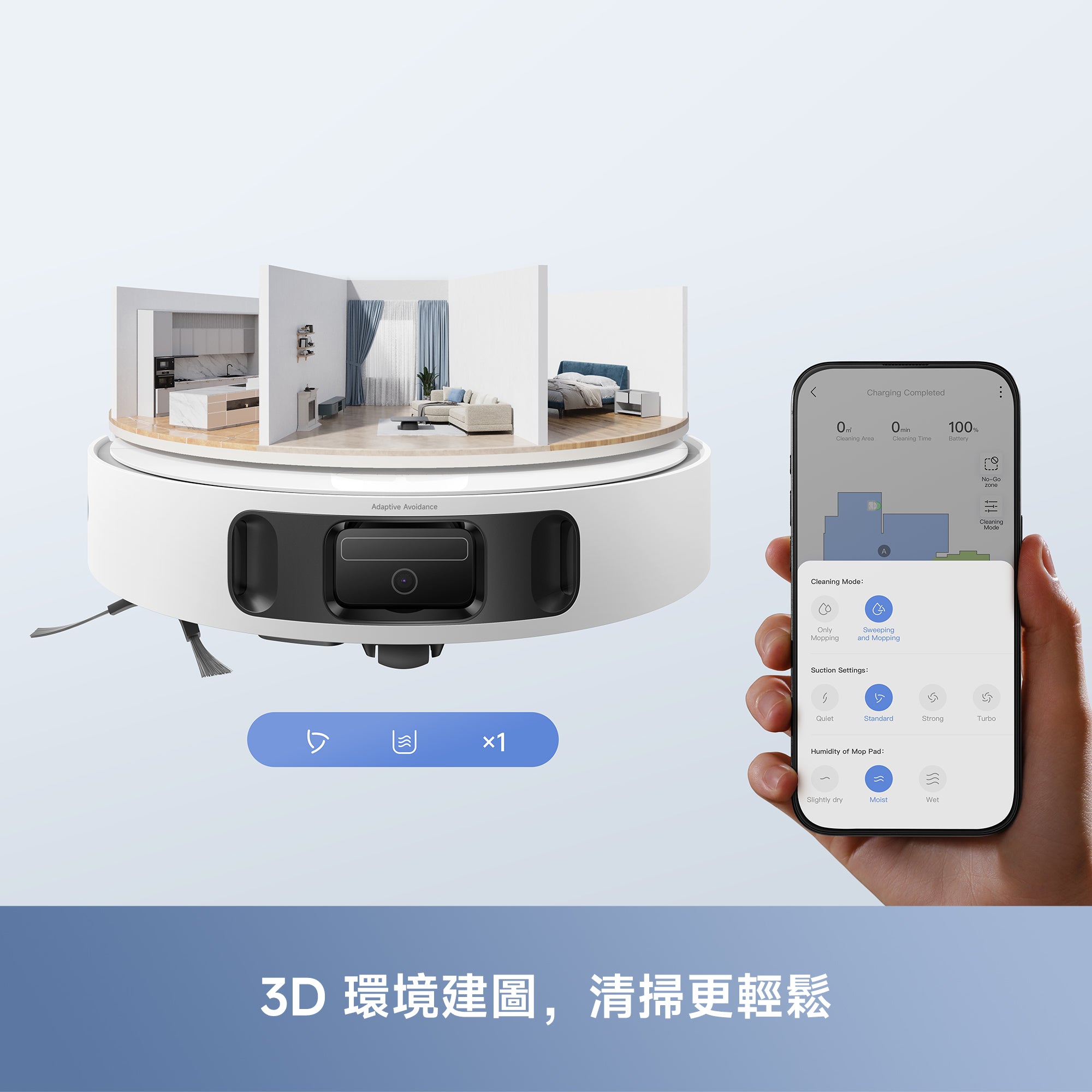 MOVA E40 Ultra 自動集塵掃拖機器人